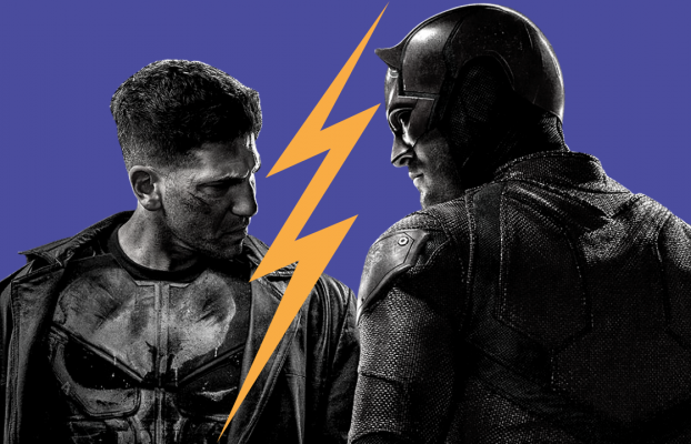 The Battle of Law and Justice: Daredevil and Punisher